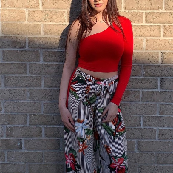 Floral wide leg pants - Picture 2 of 2